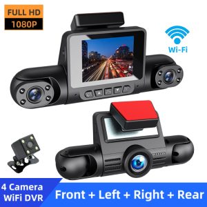 1080P High-definition Driving Recorder With Four Lenses, High-definition Night Vision, Front, Back, Left, Right Recording
