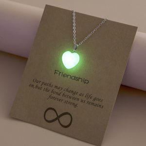 Luminous Pendant Card Necklace Love