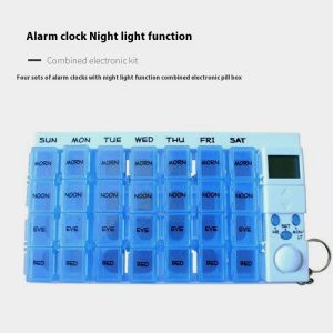 Smart Electronic  Medicine Box Timing Alarm Clock Voice Prompter