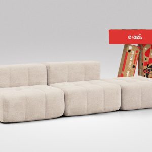 3 Teiliges Modulares Sofa – Beige