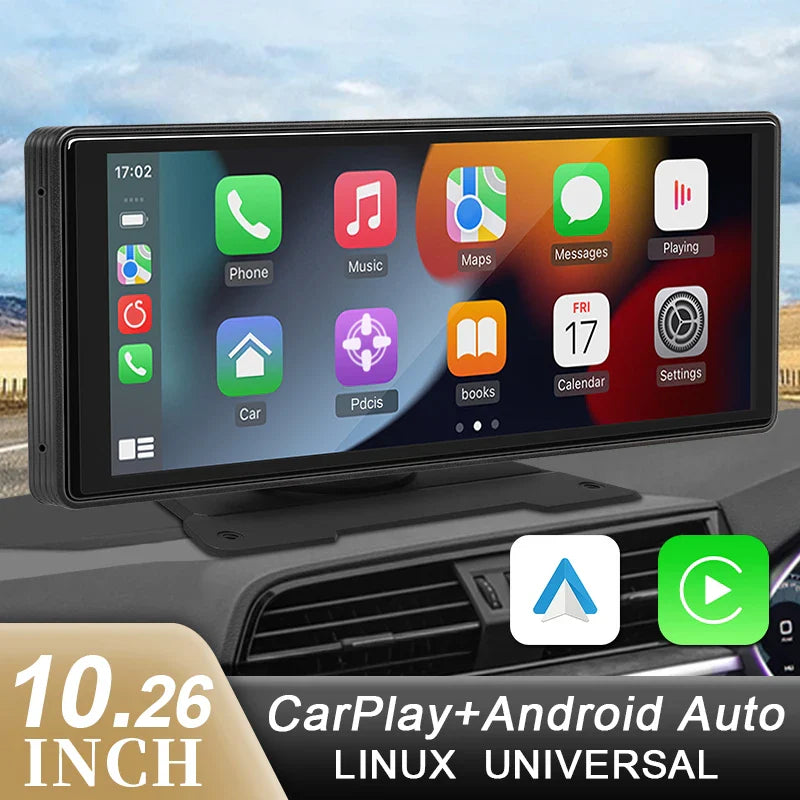Universal Wireless Carplay Android Auto Car Screen - Image 2