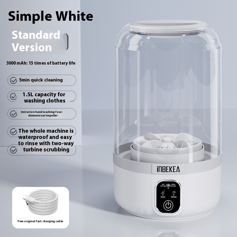 Wireless Mini Washing Machine Portable Automatic - Image 6