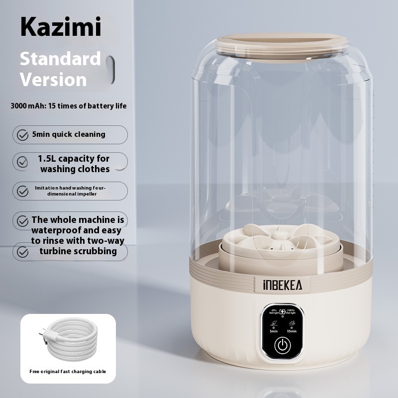 Wireless Mini Washing Machine Portable Automatic - Image 5